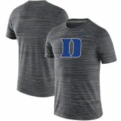 Nike Men's Black Duke Blue Devils Team Logo Velocity Legend Performance T-Shirt