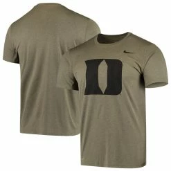 Nike Men's Olive Duke Blue Devils Tonal Logo Legend Performance T-Shirt