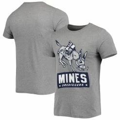 Homefield Men's Gray Colorado School Of Mines Orediggers Vintage Blaster The Burro T-Shirt