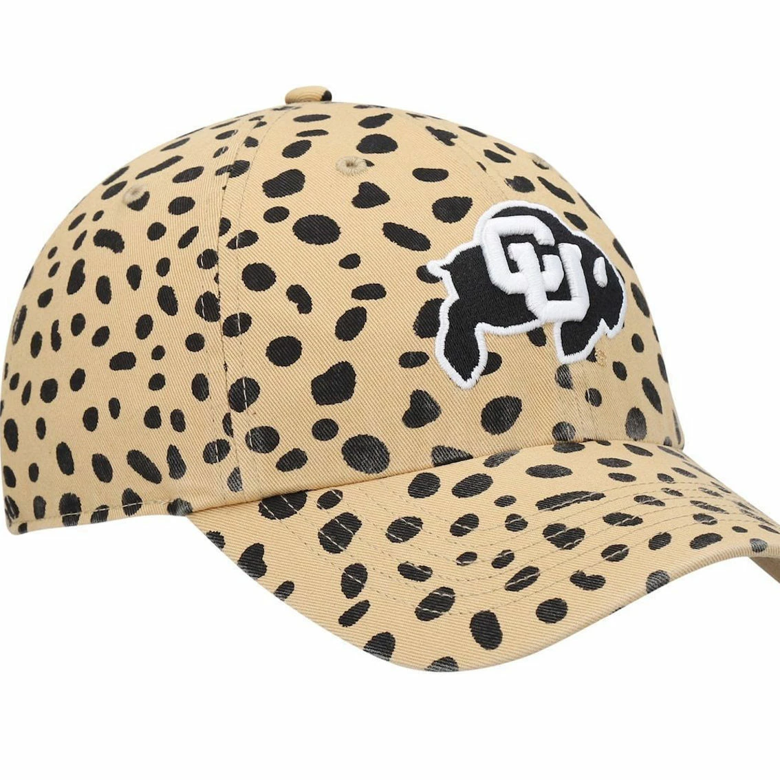 Women's '47 Tan Colorado Buffaloes Cheetah Clean Up Adjustable Hat 4 Women's '47 Tan Colorado Buffaloes Cheetah Clean Up Adjustable Hat - Image 4