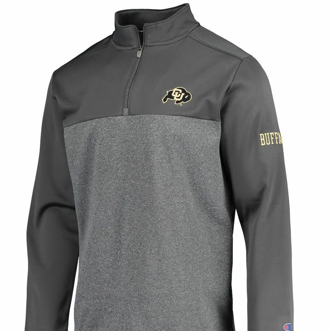 Champion Men's Black Colorado Buffaloes Gameday Quarter-Zip Jacket 3 Champion Men's Black Colorado Buffaloes Gameday Quarter-Zip Jacket - Image 3