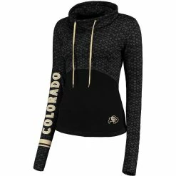Colosseum Women's Black Colorado Buffaloes Scaled Cowl Neck Pullover Hoodie 6 Colosseum Women's Black Colorado Buffaloes Scaled Cowl Neck Pullover Hoodie -Pro Standard Shop DSCO1137485755 1007 ALT2