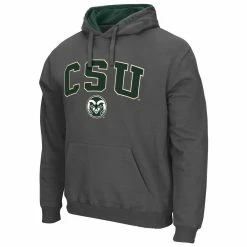 Men's Colosseum Charcoal Colorado State Rams Arch And Logo Pullover Hoodie -Pro Standard Shop DSCO1137629579 1904 ALT2