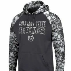 Colosseum Men's Charcoal Colorado State Rams OHT Military Appreciation Digital Camo Pullover Hoodie -Pro Standard Shop DSCO1137629693 1904 ALT2
