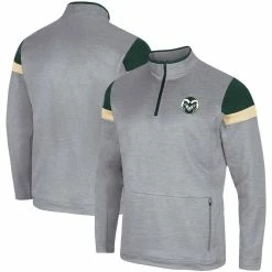 Colosseum Men's Gray Colorado State Rams Bingo Quarter-Zip Jacket