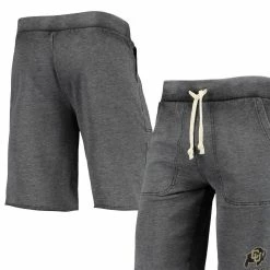 Alternative Apparel Men's Heathered Black Colorado Buffaloes Victory Lounge Shorts