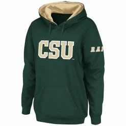 Stadium Athletic Women's Green Colorado State Rams Big Logo Pullover Hoodie