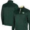 Men's Colosseum Green Colorado State Rams No Tomorrow Quarter-Zip Jacket