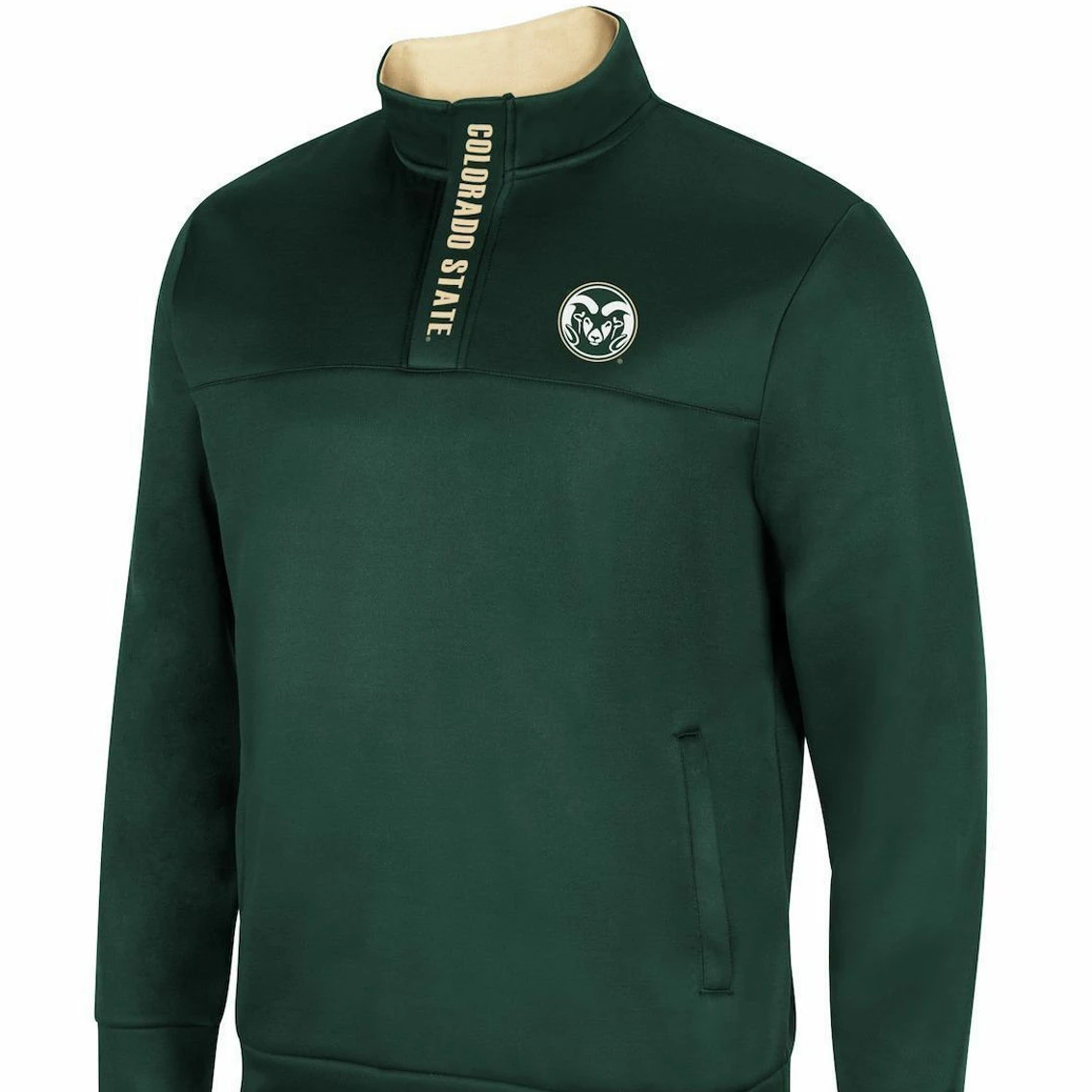 Men's Colosseum Green Colorado State Rams No Tomorrow Quarter-Zip Jacket 3 Men's Colosseum Green Colorado State Rams No Tomorrow Quarter-Zip Jacket - Image 3