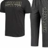 Concepts Sport Men's Heathered Charcoal/Black Colorado Buffaloes Meter T-Shirt & Pants Sleep Set