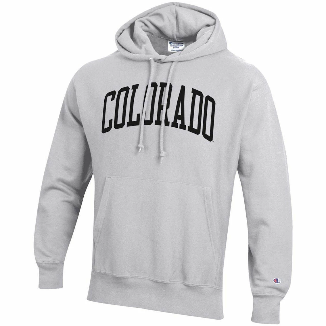 Champion Men's Heathered Gray Colorado Buffaloes Team Arch Reverse Weave Pullover Hoodie 3 Champion Men's Heathered Gray Colorado Buffaloes Team Arch Reverse Weave Pullover Hoodie - Image 3