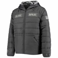 Colosseum Men's Charcoal Colorado Buffaloes OHT Military Appreciation Digital Camo Detail Full-Zip Puffer Jacket -Pro Standard Shop DSCO1138725483 1904 ALT2