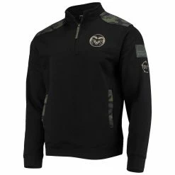 Colosseum Men's Black Colorado State Rams OHT Military Appreciation Commo Fleece Quarter-Zip Jacket -Pro Standard Shop DSCO1138725919 1007 ALT2