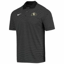 Nike Men's Black Colorado Buffaloes Stadium Stripe Primary Logo Performance Polo -Pro Standard Shop DSCO1138725979 1007 ALT2