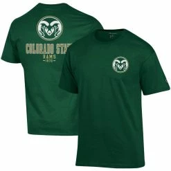 Champion Men's Green Colorado State Rams Stack 2-Hit T-Shirt