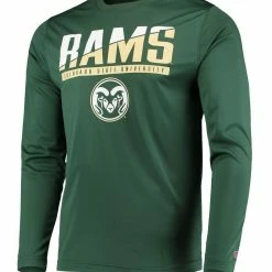 Champion Men's Green Colorado State Rams Wordmark Slash Long Sleeve T-Shirt -Pro Standard Shop DSCO1140296114 2041 ALT2