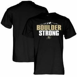 Blue 84 Men's Black Colorado Buffaloes Boulder Strong T-Shirt