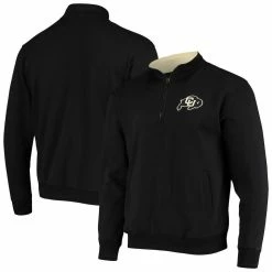 Colosseum Men's Black Colorado Buffaloes Tortugas Logo Quarter-Zip Jacket