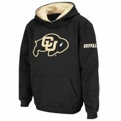 Colosseum Youth Black Colorado Buffaloes Big Logo Pullover Hoodie