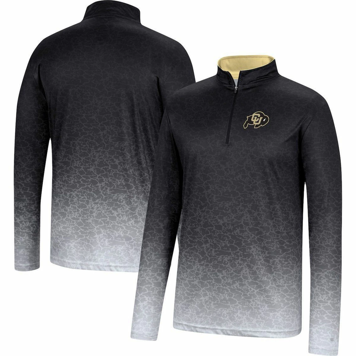 Colosseum Men's Black Colorado Buffaloes Walter Quarter-Zip Windshirt 2 Colosseum Men's Black Colorado Buffaloes Walter Quarter-Zip Windshirt - Image 2
