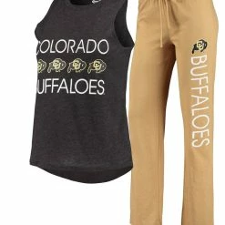 Women's Concepts Sport Black/Gold Colorado Buffaloes Team Tank Top & Pants Sleep Set