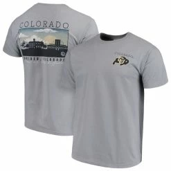 Image One Men's Gray Colorado Buffaloes Comfort Colors Campus Scenery T-Shirt