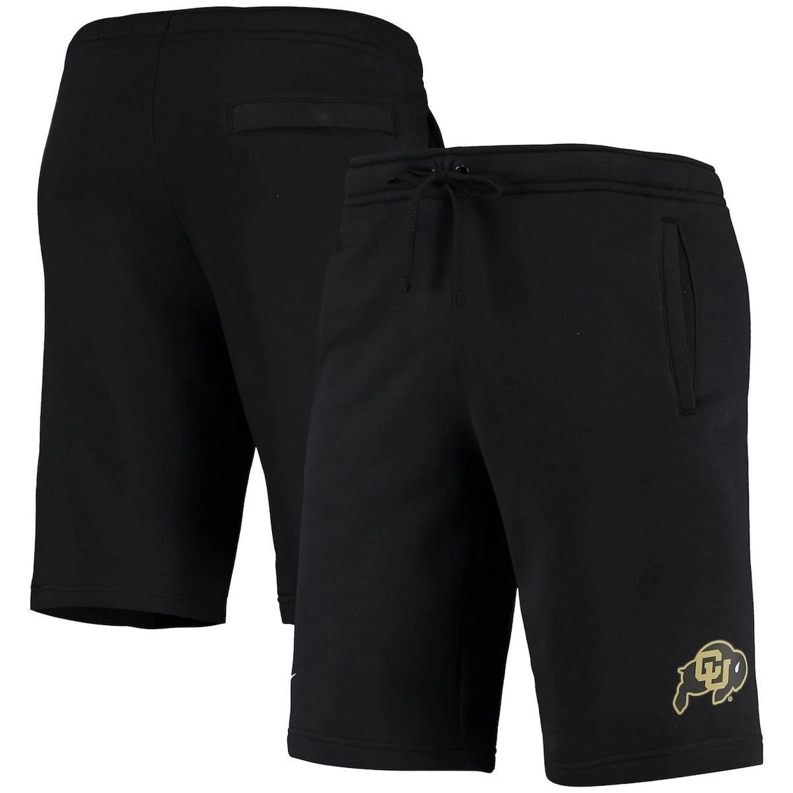 Men's Nike Black Colorado Buffaloes College Primary Logo Club Fleece Shorts 1 Men's Nike Black Colorado Buffaloes College Primary Logo Club Fleece Shorts