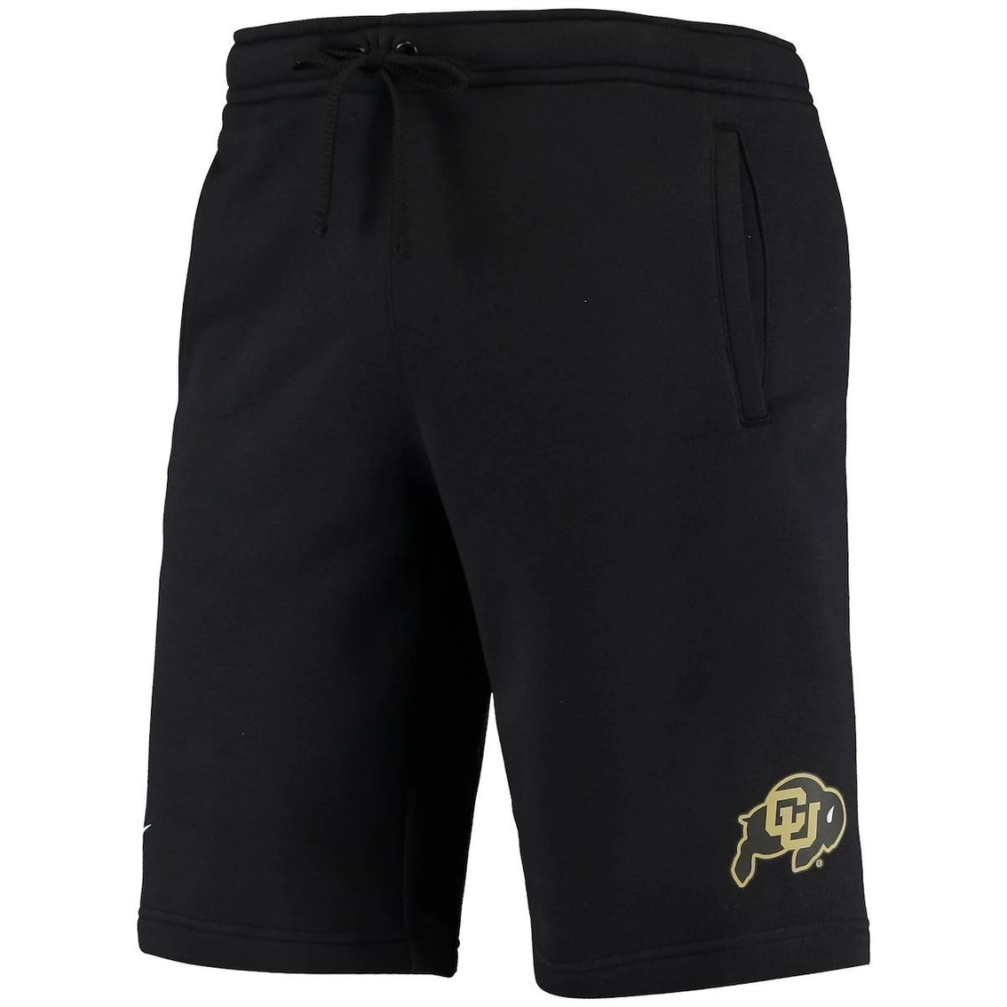 Men's Nike Black Colorado Buffaloes College Primary Logo Club Fleece Shorts 3 Men's Nike Black Colorado Buffaloes College Primary Logo Club Fleece Shorts - Image 3