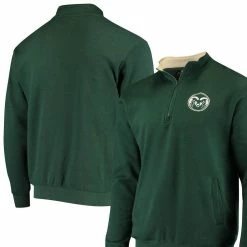 Colosseum Men's Green Colorado State Rams Tortugas Logo Quarter-Zip Pullover Jacket