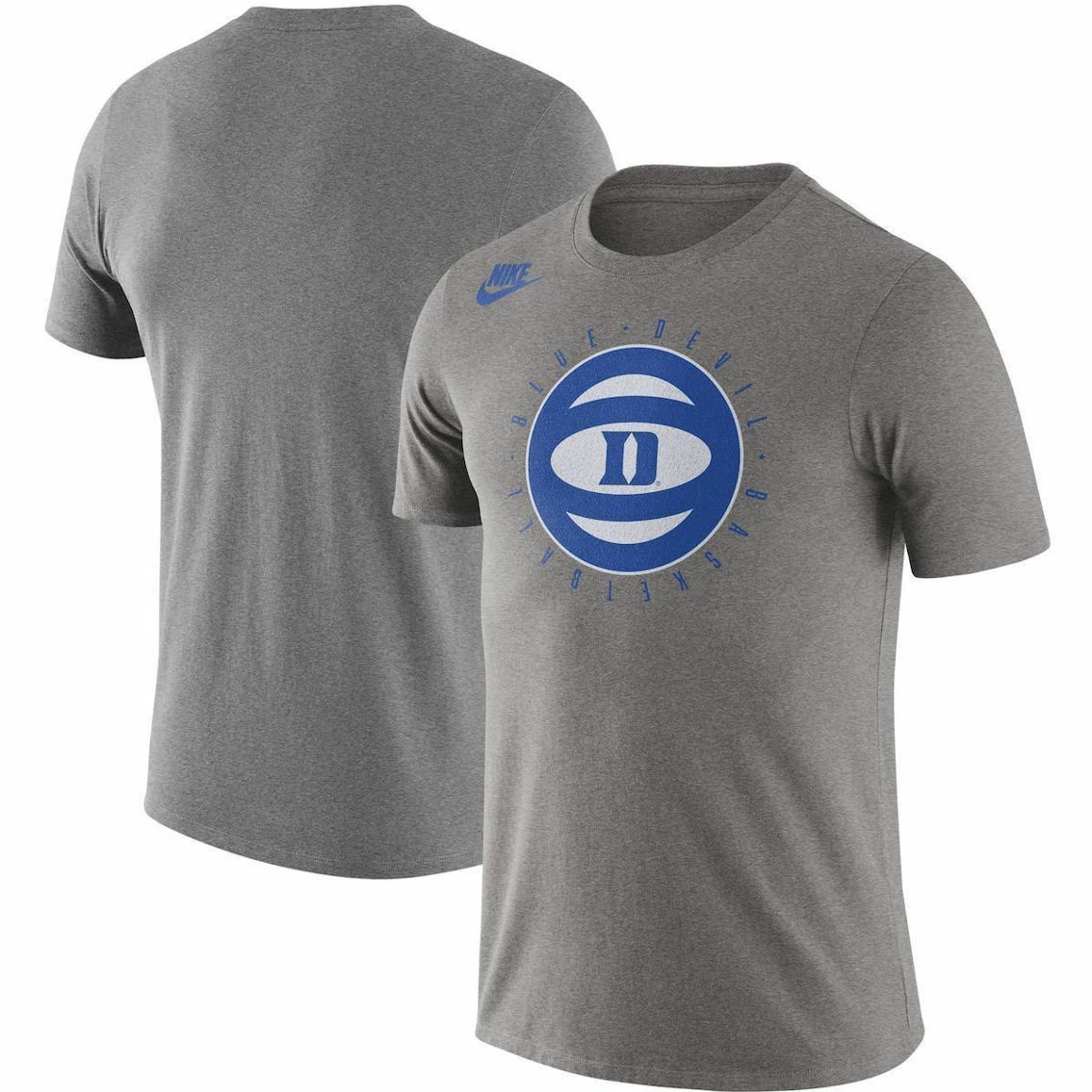 Men's Nike Heathered Gray Duke Blue Devils Basketball Phys Ed Team T-Shirt 1 Men's Nike Heathered Gray Duke Blue Devils Basketball Phys Ed Team T-Shirt