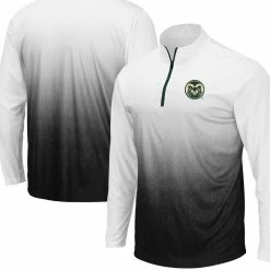 Colosseum Men's Gray Colorado State Rams Magic Team Logo Quarter-Zip Jacket