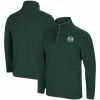 Colosseum Men's Green Colorado State Rams Rebound Snap Pullover Jacket