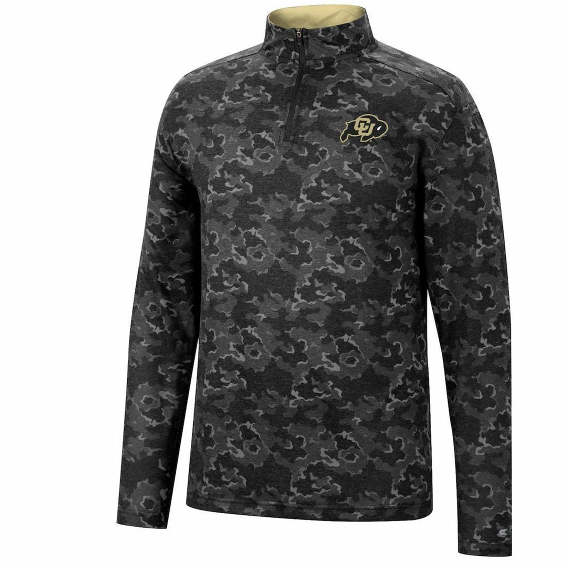 Men's Colosseum Black Colorado Buffaloes Tivo Quarter-Zip Jacket 3 Men's Colosseum Black Colorado Buffaloes Tivo Quarter-Zip Jacket - Image 3