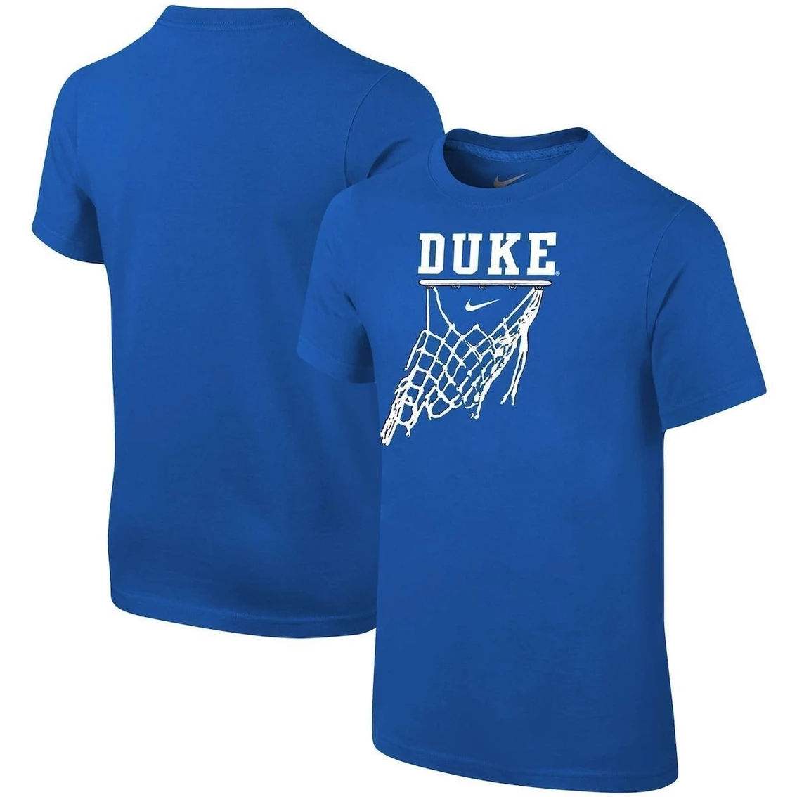 Nike Youth Royal Duke Blue Devils Basketball Net T-Shirt 2 Nike Youth Royal Duke Blue Devils Basketball Net T-Shirt - Image 2
