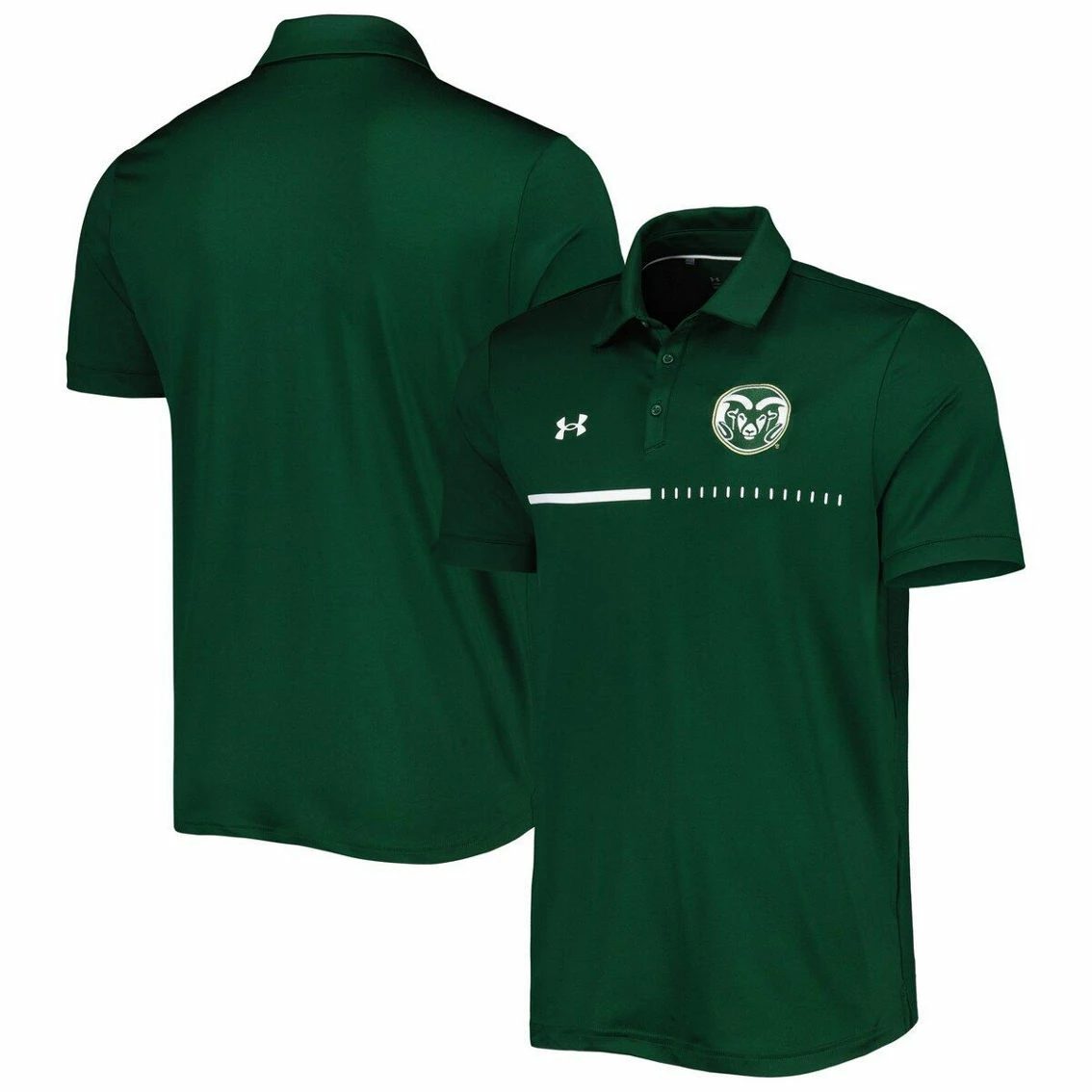 Under Armour Men's Green Colorado State Rams Title Polo 1 Under Armour Men's Green Colorado State Rams Title Polo