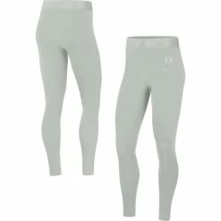 Nike Women's Gray Duke Blue Devils Tight Tri-Blend Leggings