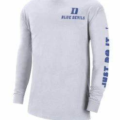 Nike Men's White Duke Blue Devils Heritage Max 90 Long Sleeve T-Shirt -Pro Standard Shop DSCO1146145608 3550 ALT2