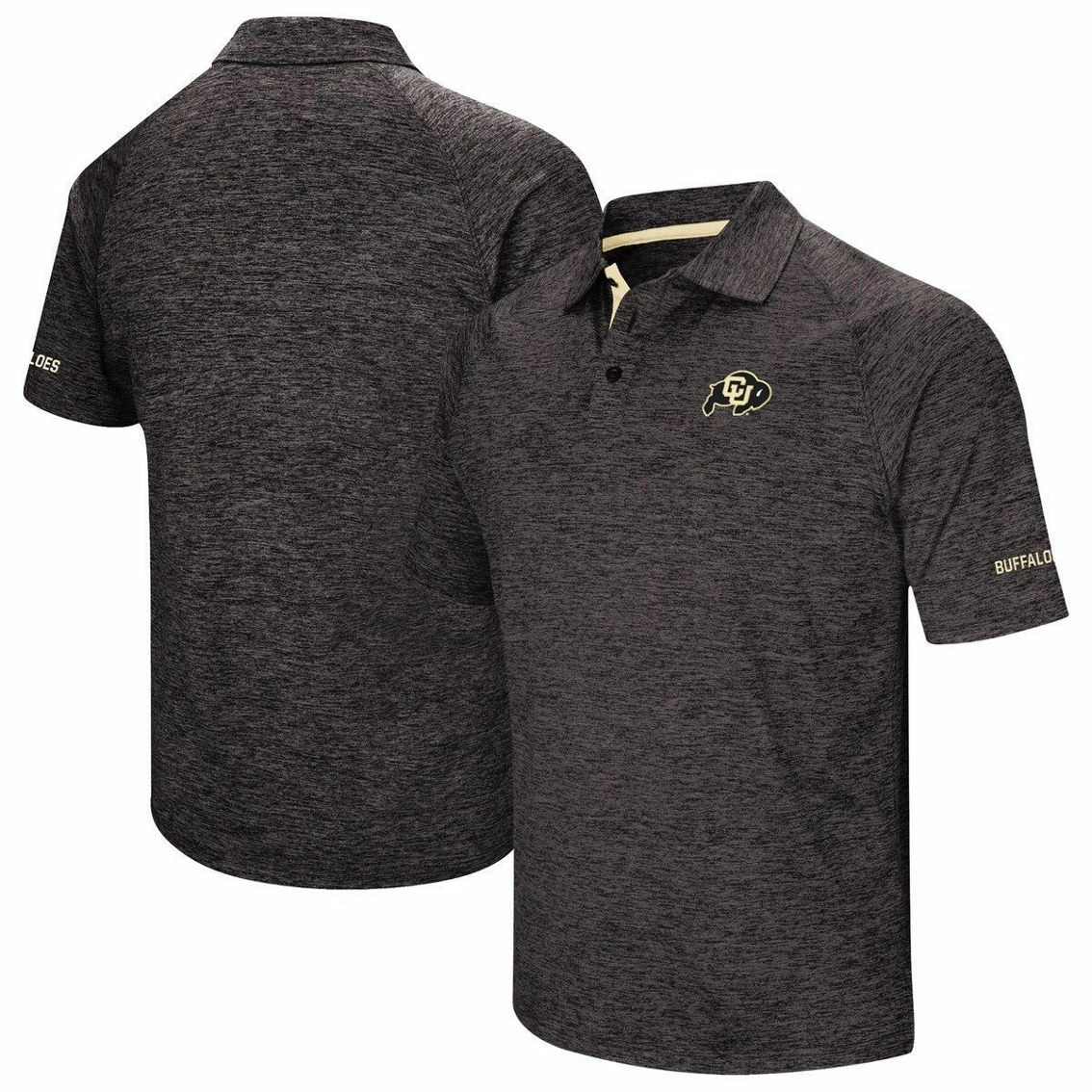 Colosseum Men's Black Colorado Buffaloes Down Swing Polo 2 Colosseum Men's Black Colorado Buffaloes Down Swing Polo - Image 2