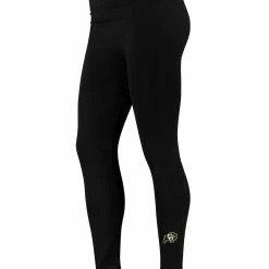 ZooZatz Women's Black Colorado Buffaloes Fleece Leggings