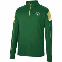 Colosseum Men's Green Colorado State Rams Golf Match Quarter-Zip Windshirt -Pro Standard Shop DSCO1146287581 2041 ALT2