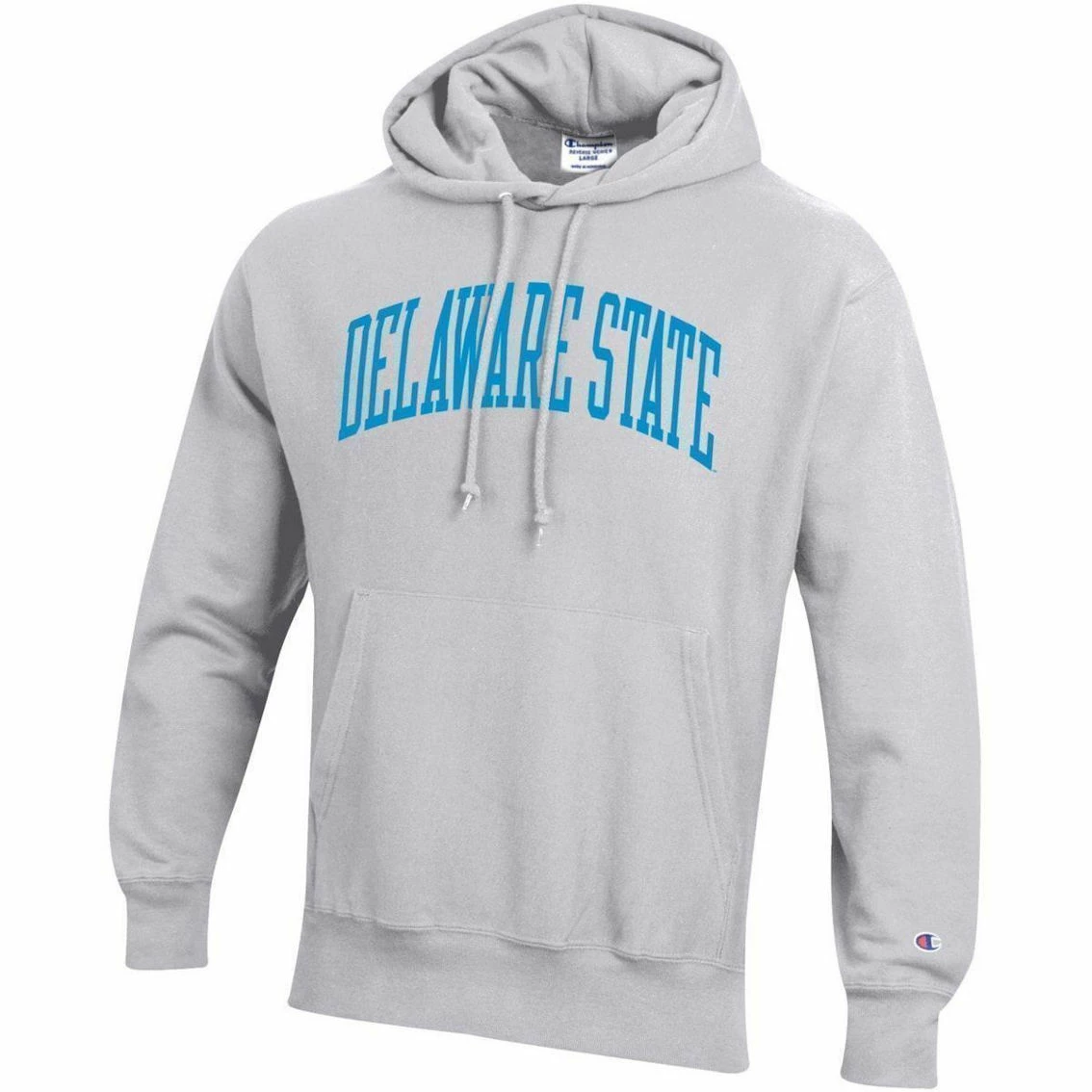 Champion Men's Gray Delaware State Hornets Tall Arch Pullover Hoodie 3 Champion Men's Gray Delaware State Hornets Tall Arch Pullover Hoodie - Image 3