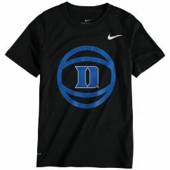 Nike Youth Black Duke Blue Devils Basketball And Logo Performance T-Shirt