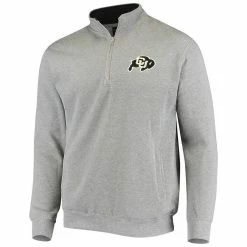Colosseum Men's Heathered Gray Colorado Buffaloes Tortugas Logo Quarter-Zip Jacket 6 Colosseum Men's Heathered Gray Colorado Buffaloes Tortugas Logo Quarter-Zip Jacket -Pro Standard Shop DSCO1146289062 1927 ALT2