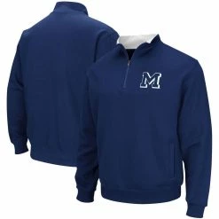 Colosseum Men's Navy Colorado School Of Mines Orediggers Tortugas Quarter-Zip Sweatshirt