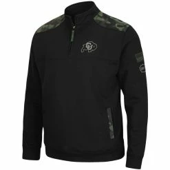 Men's Colosseum Black Colorado Buffaloes OHT Military Appreciation Commo Fleece Quarter-Zip Jacket 6 Men's Colosseum Black Colorado Buffaloes OHT Military Appreciation Commo Fleece Quarter-Zip Jacket -Pro Standard Shop DSCO1146831198 1007 ALT2