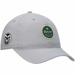 Black Clover Men's Gray Colorado State Rams Oxford Circle Adjustable Hat