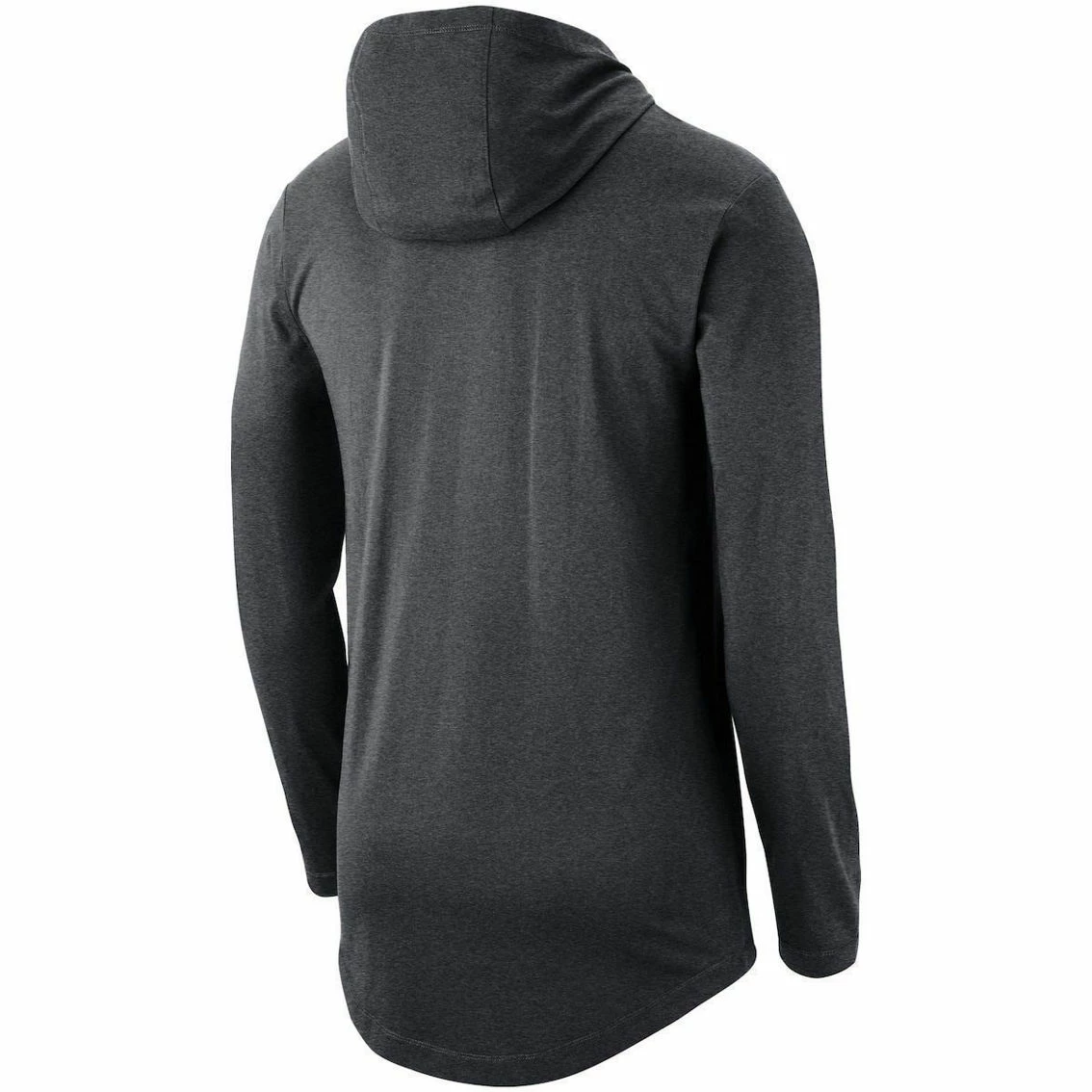 Nike Men's Heathered Charcoal Duke Blue Devils Long Sleeve Performance Tri-Blend Hoodie T-Shirt 4 Nike Men's Heathered Charcoal Duke Blue Devils Long Sleeve Performance Tri-Blend Hoodie T-Shirt - Image 4