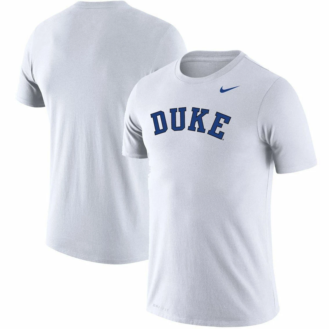 Nike Men's White Duke Blue Devils School Logo Legend Performance T-Shirt 1 Nike Men's White Duke Blue Devils School Logo Legend Performance T-Shirt
