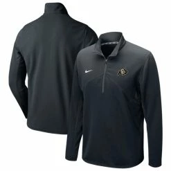 Nike Men's Black Colorado Buffaloes Primary Logo Training Performance Quarter-Zip Jacket