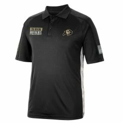 Colosseum Men's Black Colorado Buffaloes OHT Military Appreciation Snow Camo Polo -Pro Standard Shop DSCO1148300592 1007 ALT2